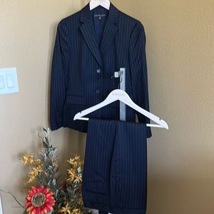 Brooks Brothers Navy Pinstripe 2pc suit Sz 10p